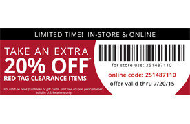 20% off red tag clearance items at Payless Shoesource | Los Angeles ...