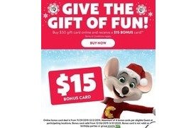 Buy a $50 GIft Card Online and get a $15 Bonus Card at ...