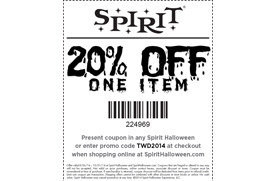 20% off one item in-store and online at Spirit Halloween | Indianapolis Coupons | Daily Draws ...