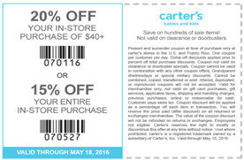 15% to 20% off at Carter&#39;s | Indianapolis Coupons | Daily Draws, Coupons, Contests and more ...