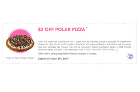$3 off any Polar Pizza at Baskin Robbins | Los Angeles Coupons | Daily Draws, Coupons, Contests ...