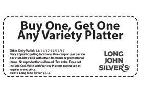 BOGO Variety Platter at Long John Silver&#39;s | Los Angeles Coupons | Daily Draws, Coupons ...